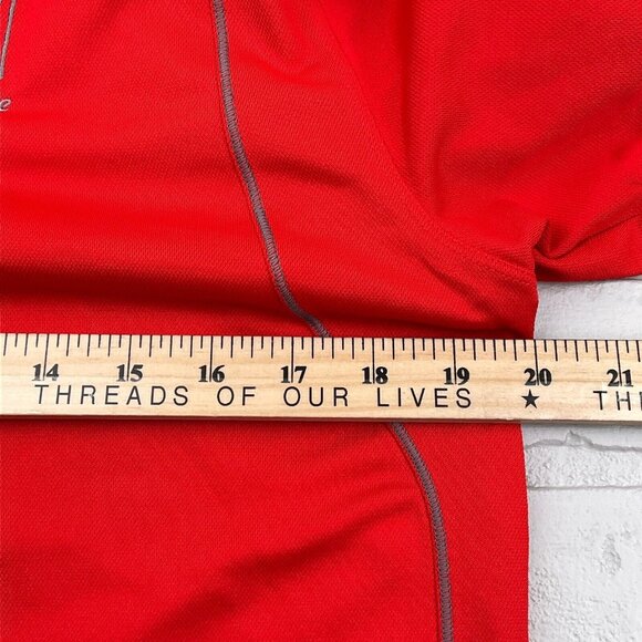 Nike Shirt Women XLarge‎ 18-20 Red Golf Dri-Fit TPC SCOTTSDALE TIGER WOODS Top - Picture 9 of 11